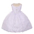 Rainkids Little Girls White  Rhinestone Virgin Mary Embroidery Baptism Dress 2-6 - SophiasStyle.com